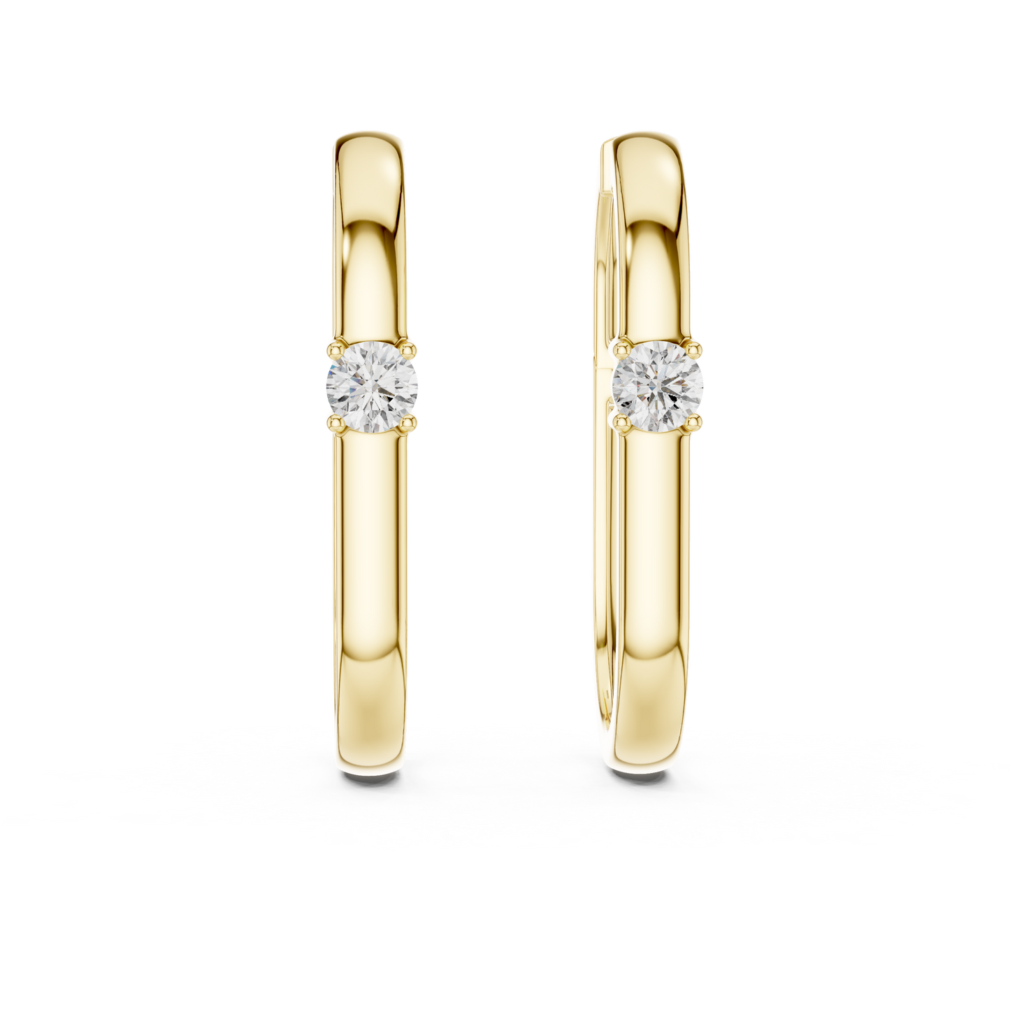 Sparkle edge diamond earring