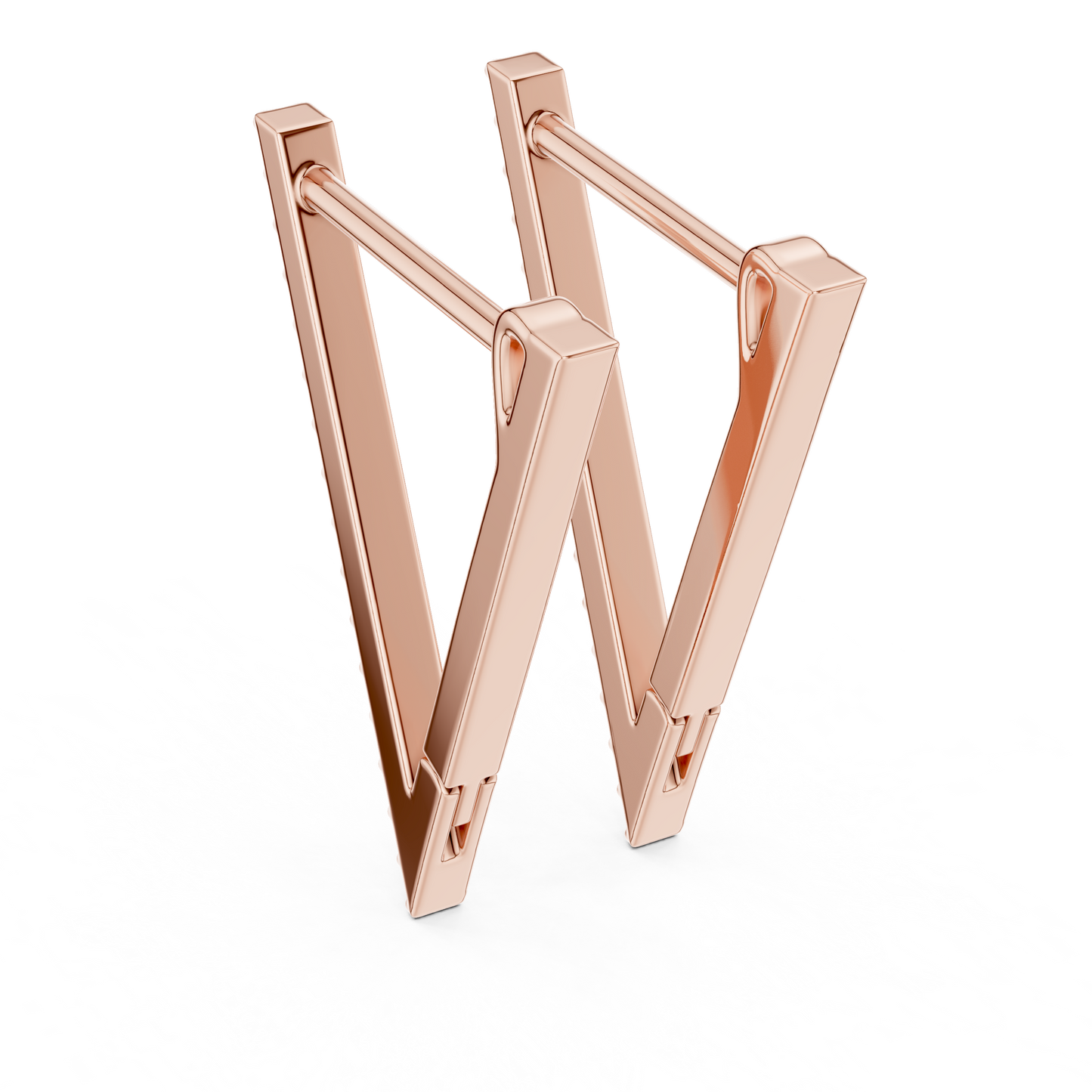 Classic frame diamond earring