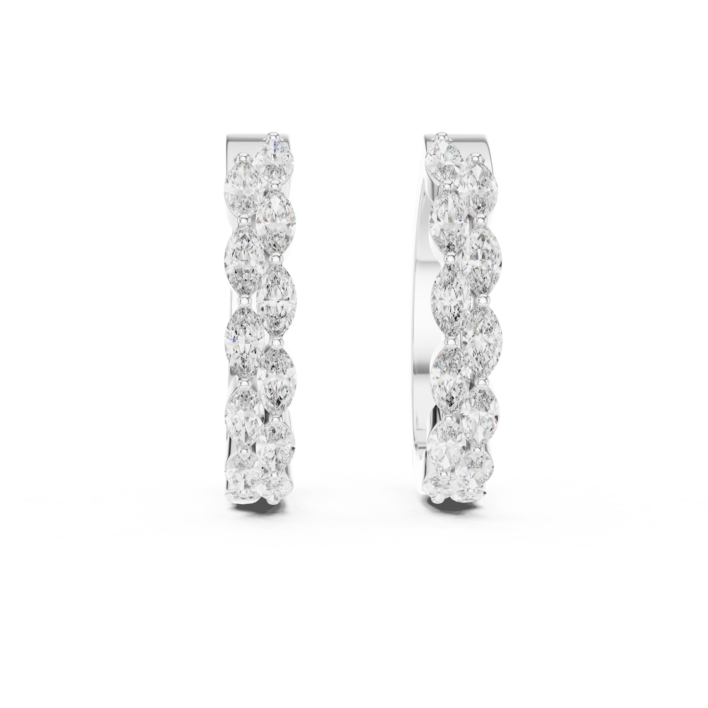 Vivid marquise diamond earring