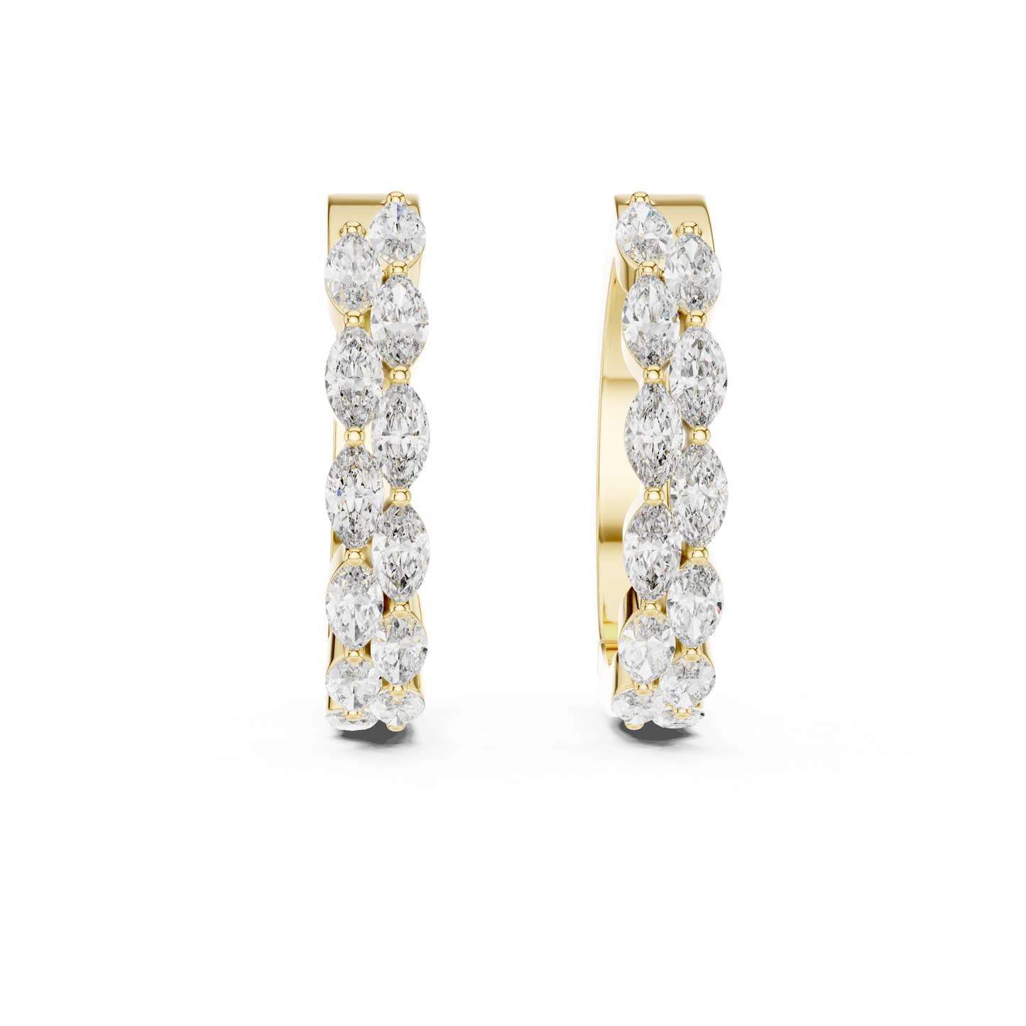 Vivid marquise diamond earring