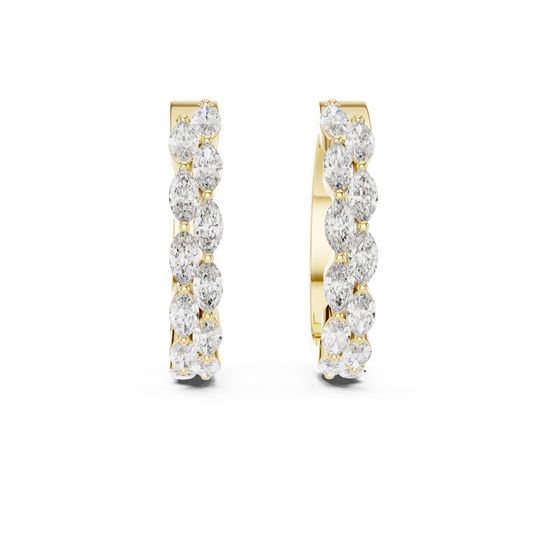 Vivid marquise diamond earring