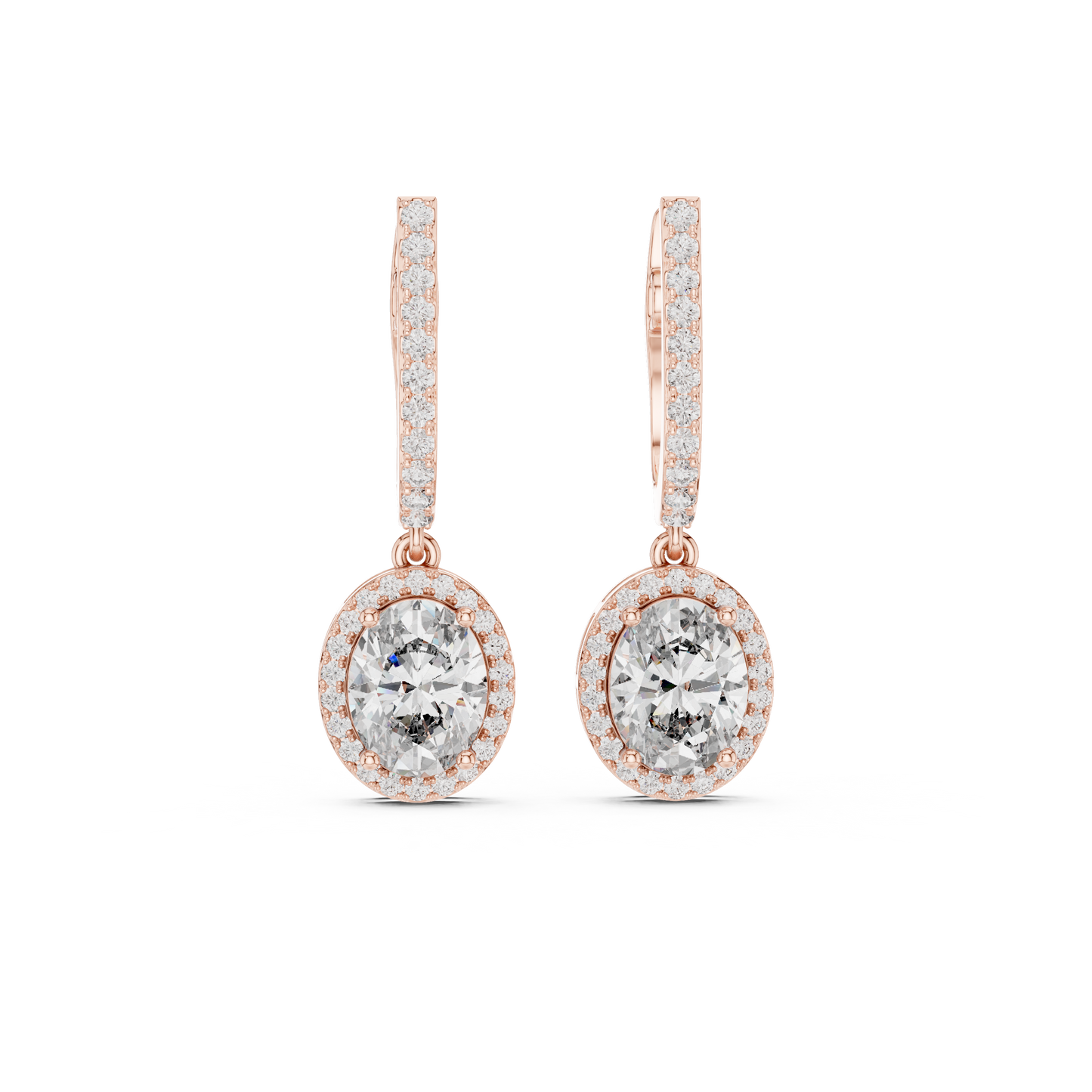 Sleek and sweet diamond earring
