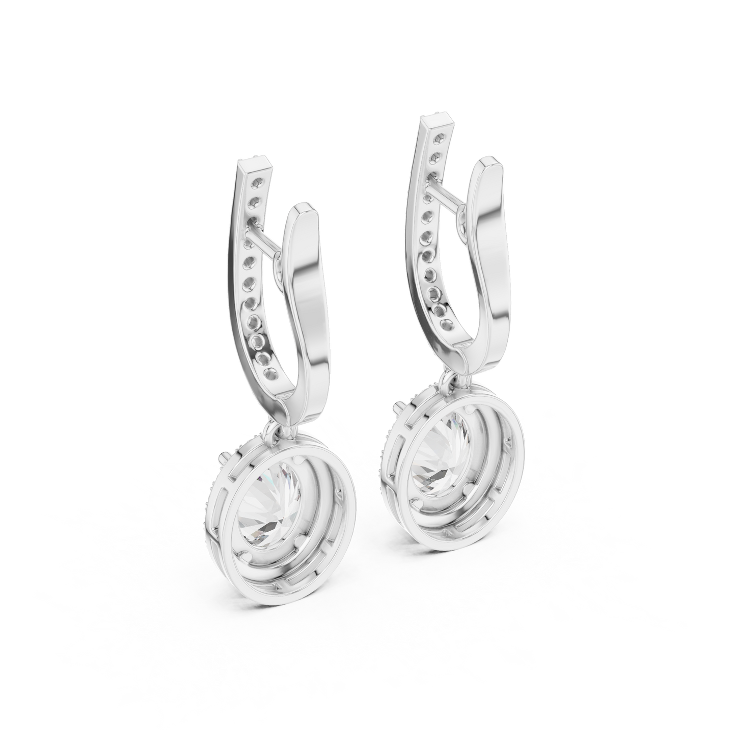 Sleek and sweet diamond earring