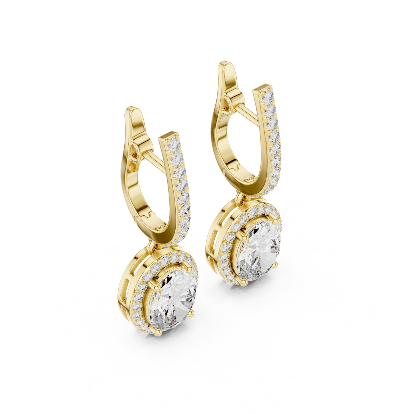 Sleek and sweet diamond earring