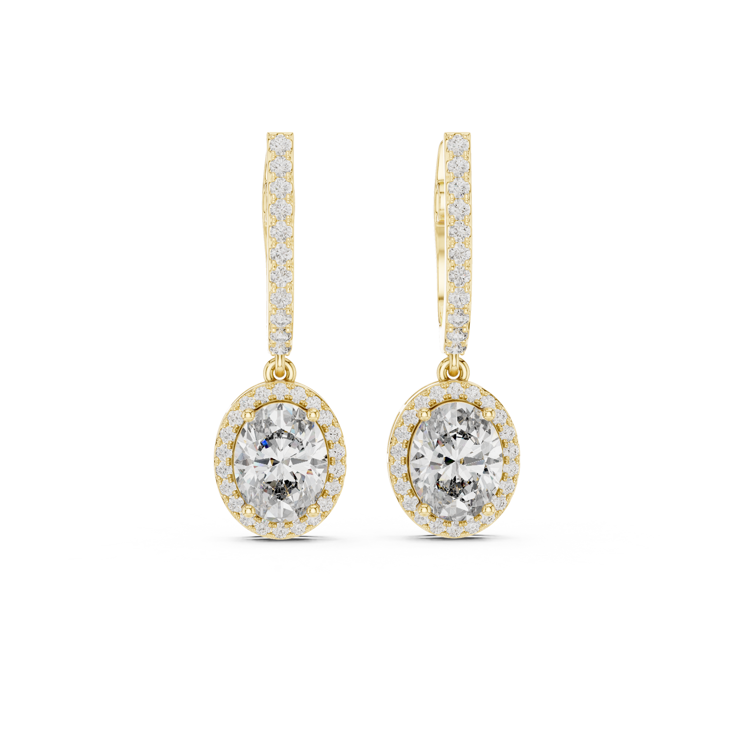 Sleek and sweet diamond earring