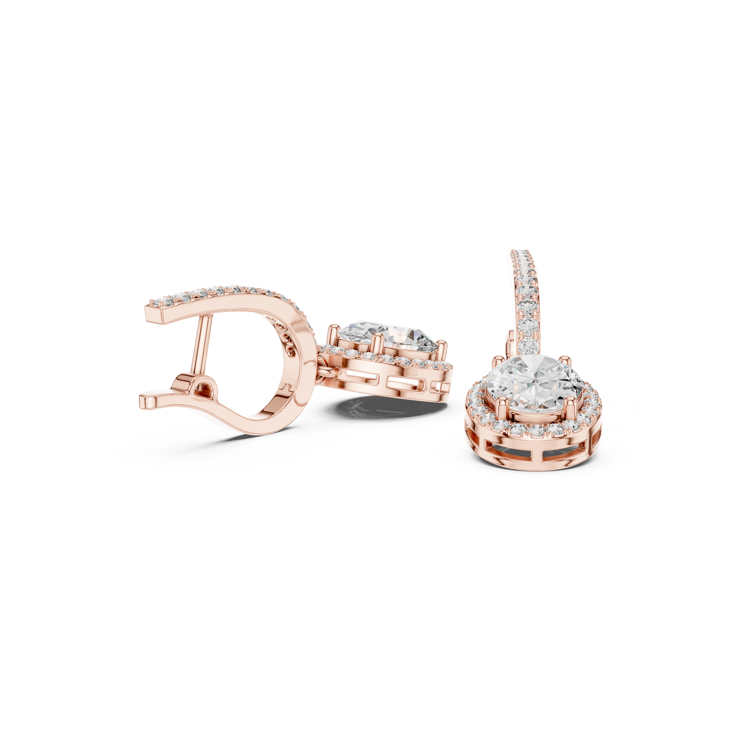 Sleek and sweet diamond earring