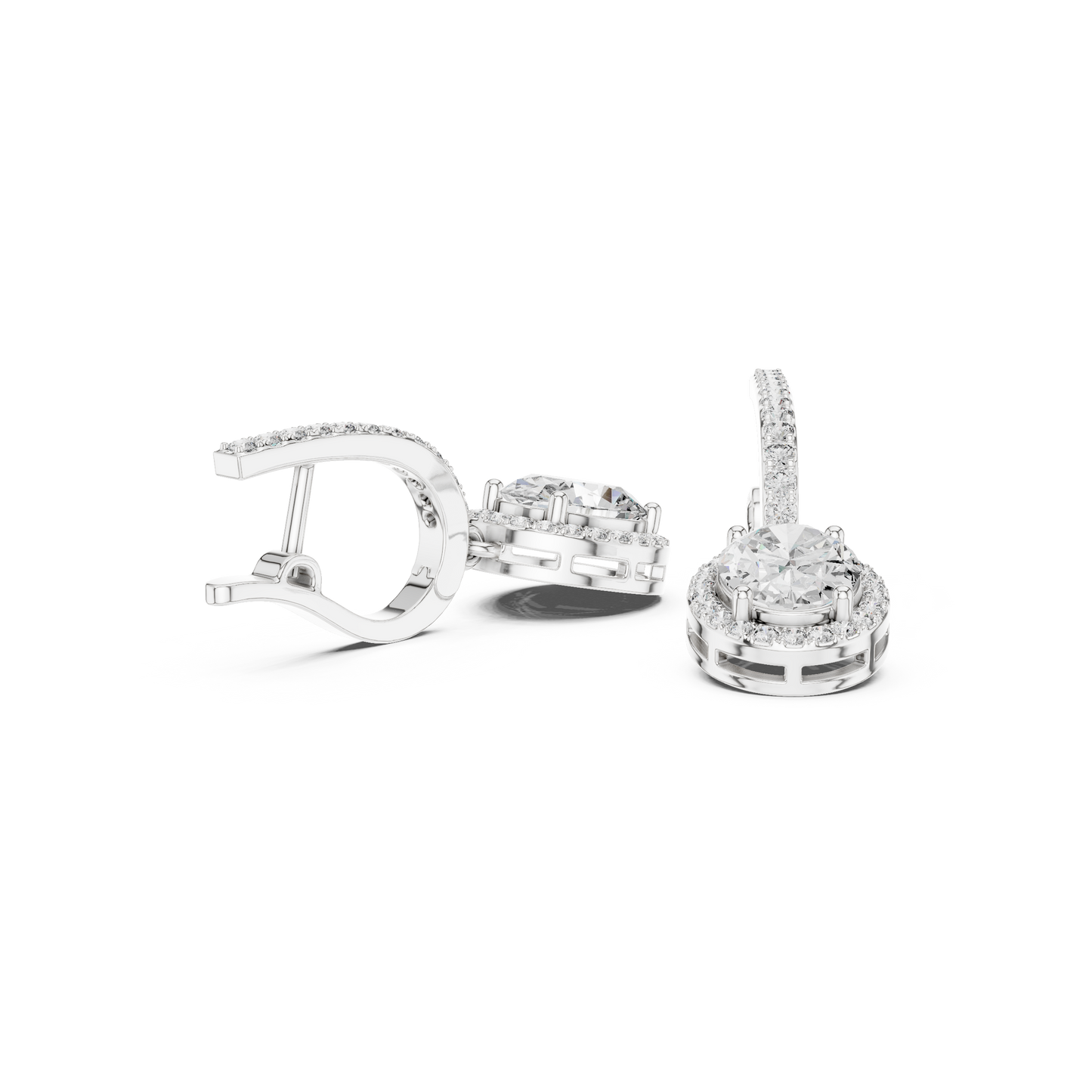 Sleek and sweet diamond earring