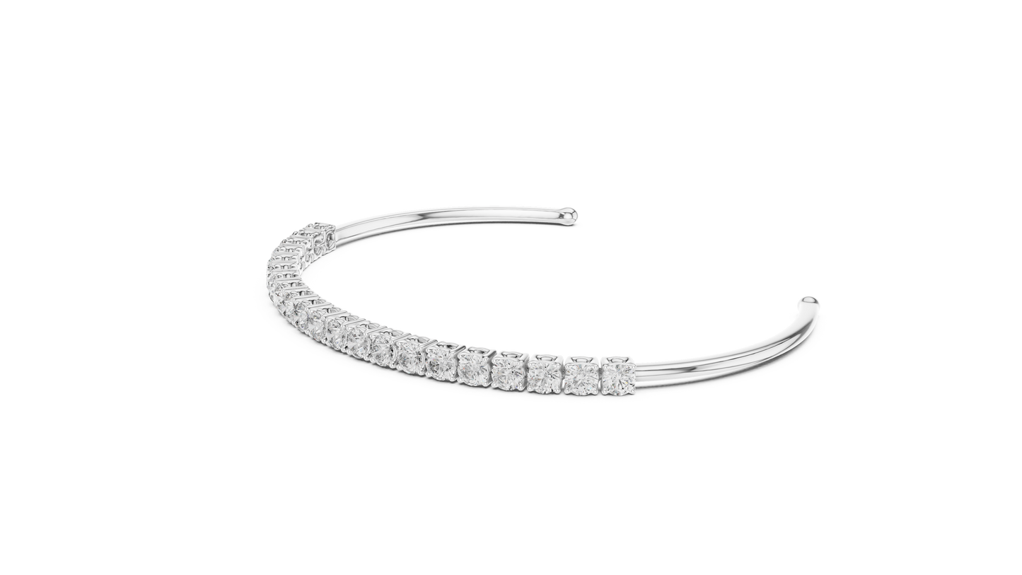 SPARKLE SPILL DIAMOND BANGLE