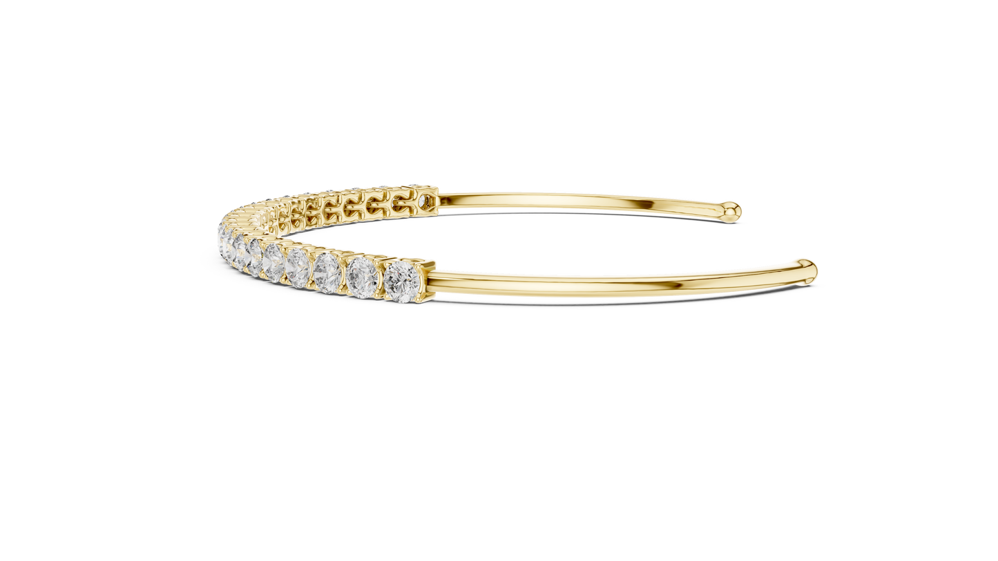 SPARKLE SPILL DIAMOND BANGLE