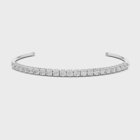 SPARKLE SPILL DIAMOND BANGLE